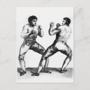 Postal Coincidencia de boxeo