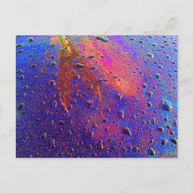 Postal Cojeras De Agua En El Coche (Anverso)