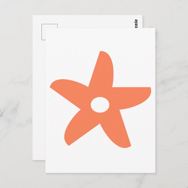 Postal Cojín decorativo de flores divertidas (Anverso / Reverso)