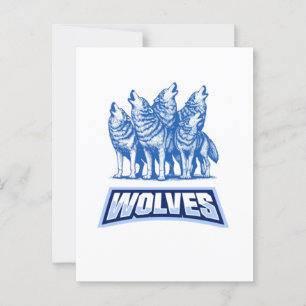 Postal Cojín decorativo Wolves