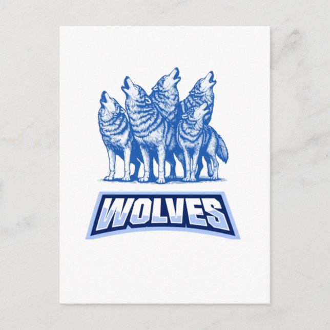 Postal Cojín decorativo Wolves (Anverso)