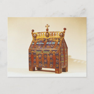 Postal Cojín reliquiario, siglos XII-XIII