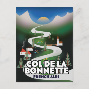 Postal Col de la Bonette, Francia