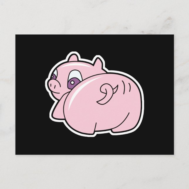 Postal cola de cerdo enrollado (Anverso)