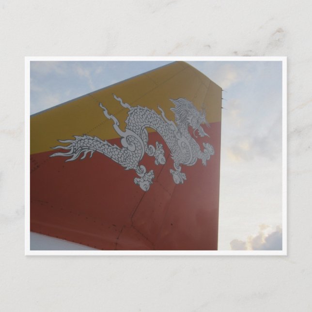 Postal cola de dragón de bhután (Anverso)