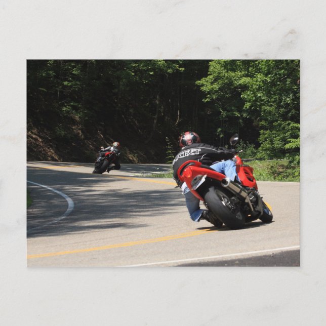 Postal Cola del dragón, US129, 11 millas, 318 curvas (Anverso)