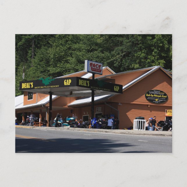 Postal Cola del Dragón, US129, 18 millas, 318 curvas (Anverso)