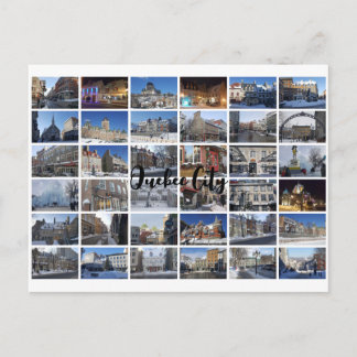 Postal Colage de fotos blanco 36 Grid Viajes Personalizad