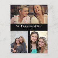 Colage de fotos familiares personalizadas en marco