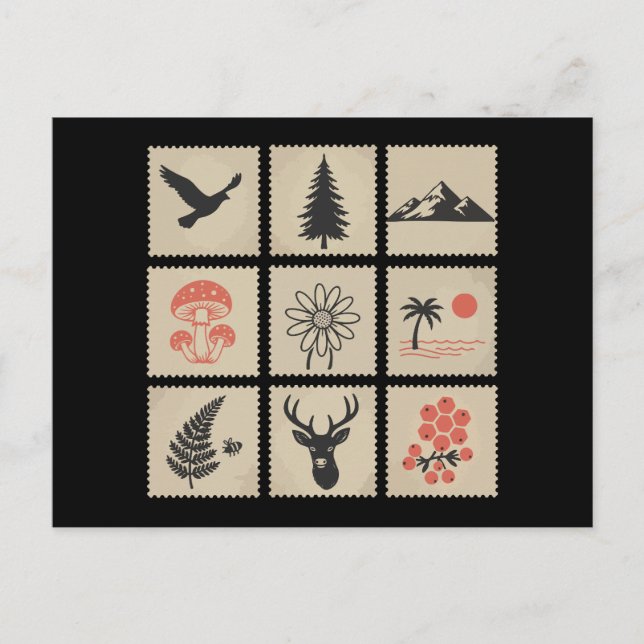 Postal Colapso de sellos de naturaleza (Anverso)