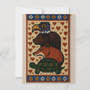 Postal Colas de animales de tótem