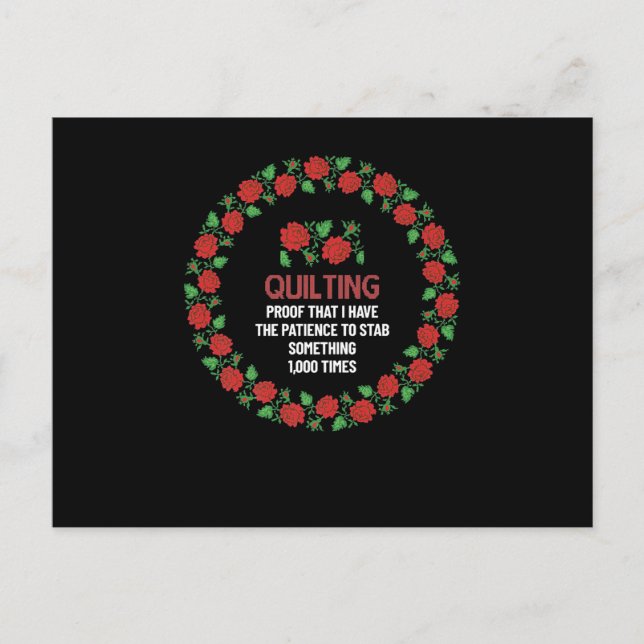 Postal Colchonería Prueba De Que Tengo La Paciencia Para  (Anverso)