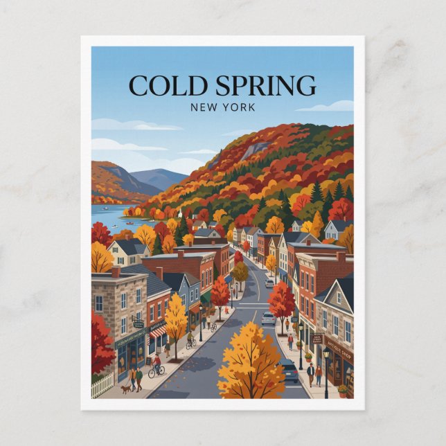 Postal Cold Spring Nueva York (Anverso)