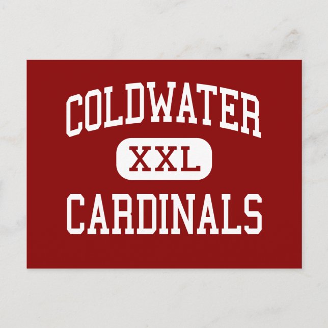 Postal Coldwater - Cardenales - High - Coldwater Michigan (Anverso)