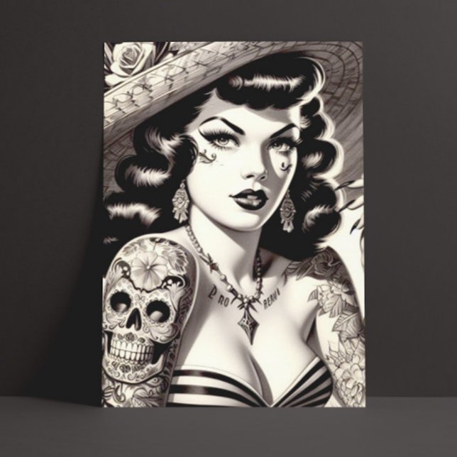Postal Cole de Tattoo Pinup (Subido por el creador)