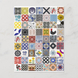 Postal Coleção Azulejos