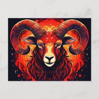 Postal Colección Aries Zodiac