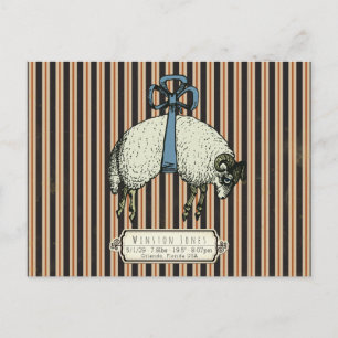 Postal Colección bonito Bow Sheep™ -