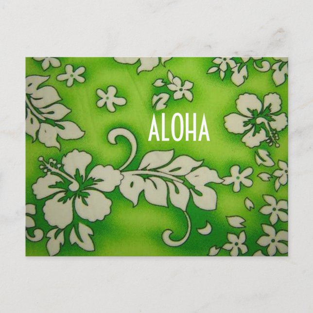POSTAL COLECCIÓN DE ALOHA DE HAWAII (Anverso)