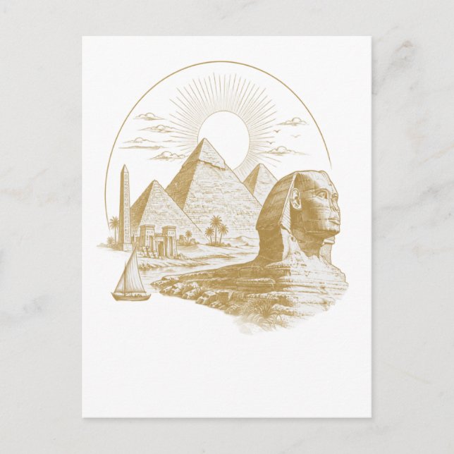 Postal Colección de Antiguo Egipto (Anverso)