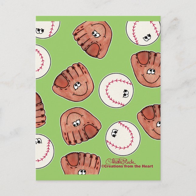 Postal Colección de bolas y guantes (Anverso)