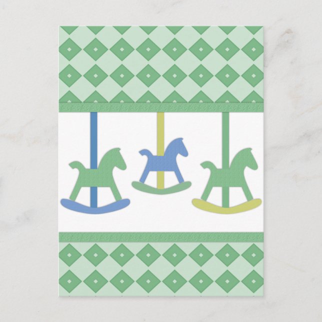 Postal Colección de carruseles para bebés (Anverso)
