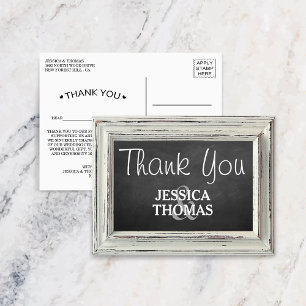 Postal Colección de cuadros blancos y Bodas de pizarra