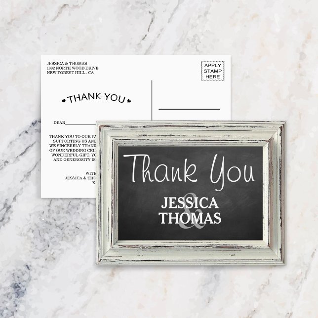 Postal Colección de cuadros blancos y Bodas de pizarra (Subido por el creador)