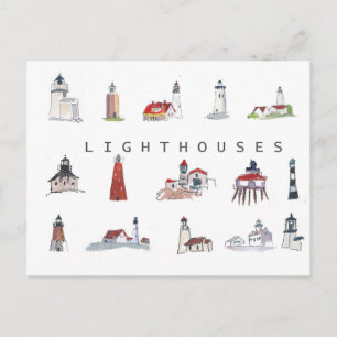 Postal Colección de faros