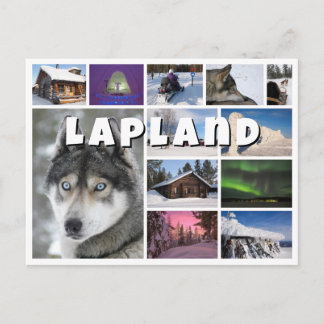 Postal Colección de fotos de recuerdo de lapland