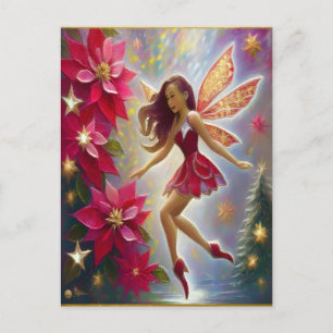 Postal Colección de Hadas de Navidad - Cabello Rubio Clar