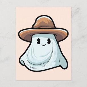 Postal Colección de Halloween Baby Boo Cowboy Ghost
