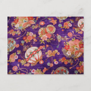 POSTAL COLECCIÓN DE IMPRESIÓN DEL KIMONO DEL GLOBO DE LA