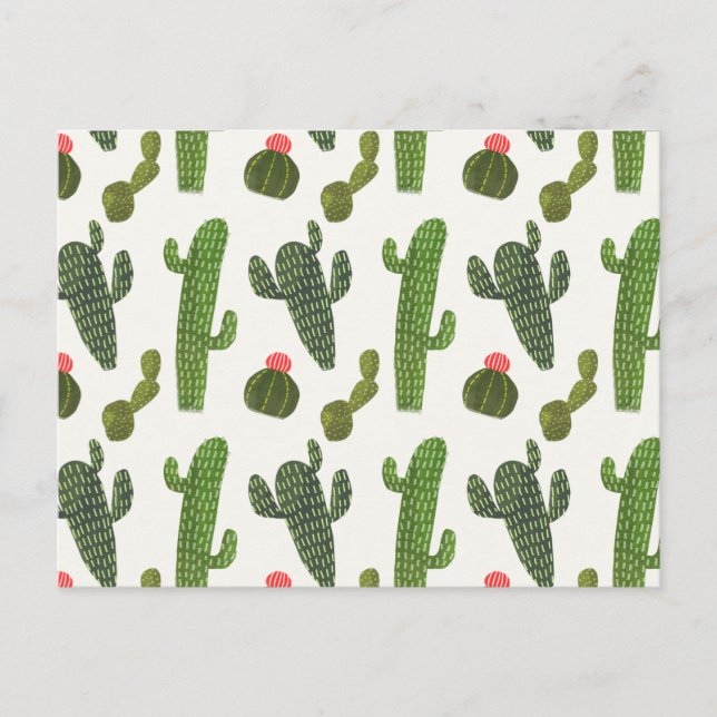 Postal Colección de Llamarama | Cute Cactus (Anverso)