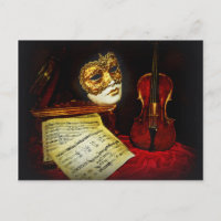 Colección de máscaras venecianas - Noche musical