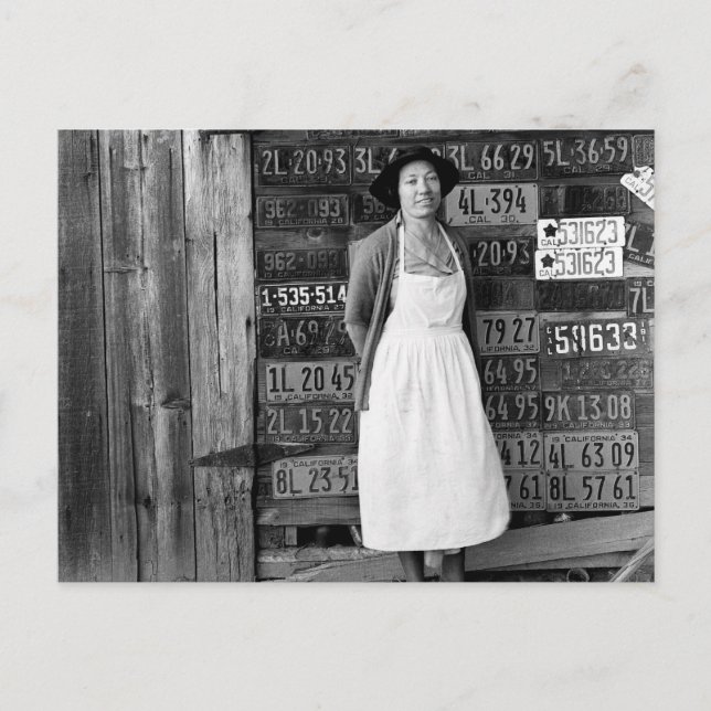 Postal Colección de placas de licencia de los años 1930 (Anverso)