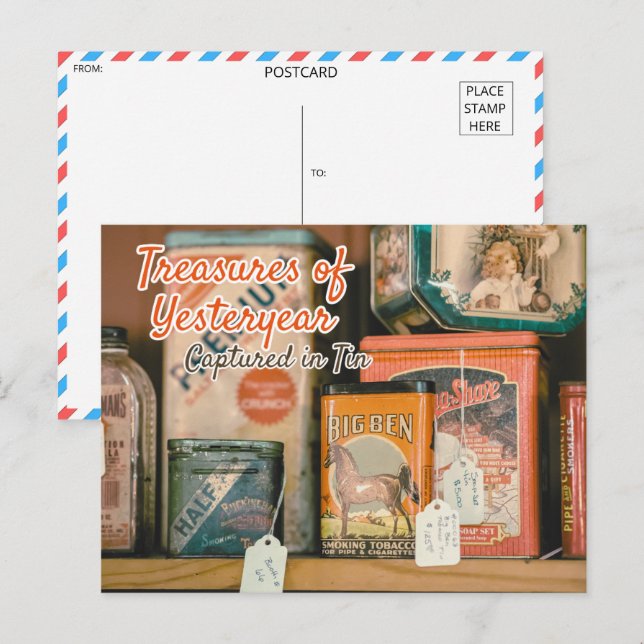 Postal Colección de tonos de época (Anverso / Reverso)