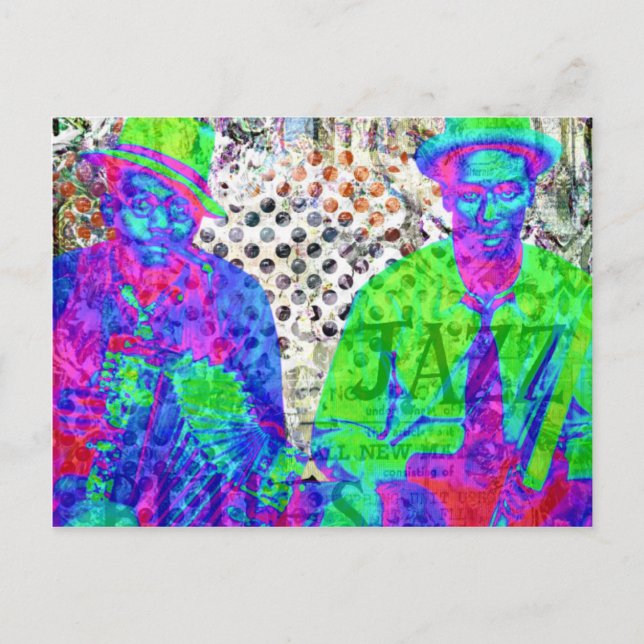 Postal Colección digital Jazz y Blues (Anverso)
