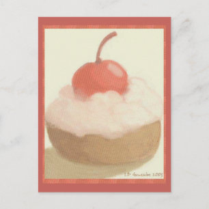 Postal Colección dulce Cherry Pastry Postcard
