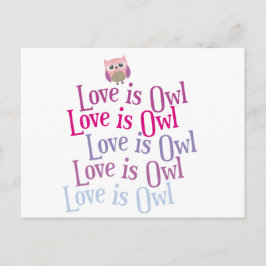Postal Colección "El amor es búho"