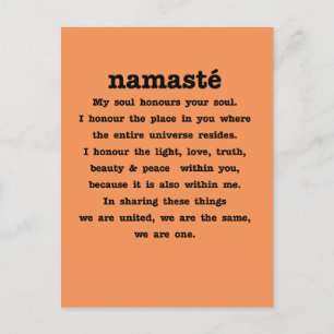 Postal Colección Namaste