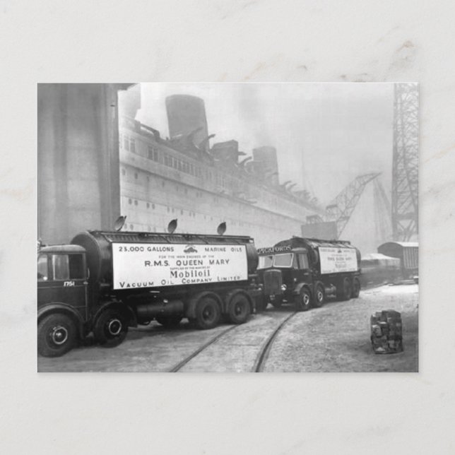Postal Colección RMS Queen Mary (Anverso)