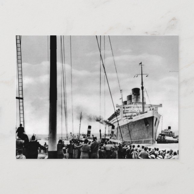 Postal Colección RMS Queen Mary (Anverso)