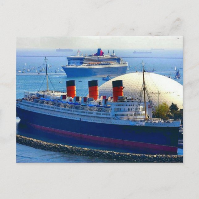 Postal Colección RMS Queen Mary (Anverso)
