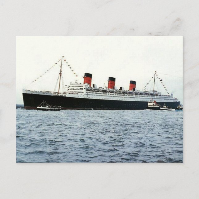 Postal Colección RMS Queen Mary (Anverso)