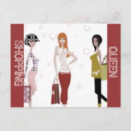 POSTAL COLECCIÓN SHOPPING QUEEN