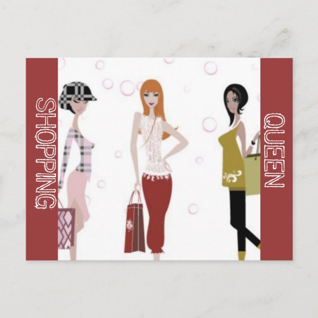 POSTAL COLECCIÓN SHOPPING QUEEN (Anverso)