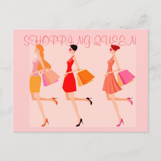 POSTAL COLECCIÓN SHOPPING QUEEN (Anverso)