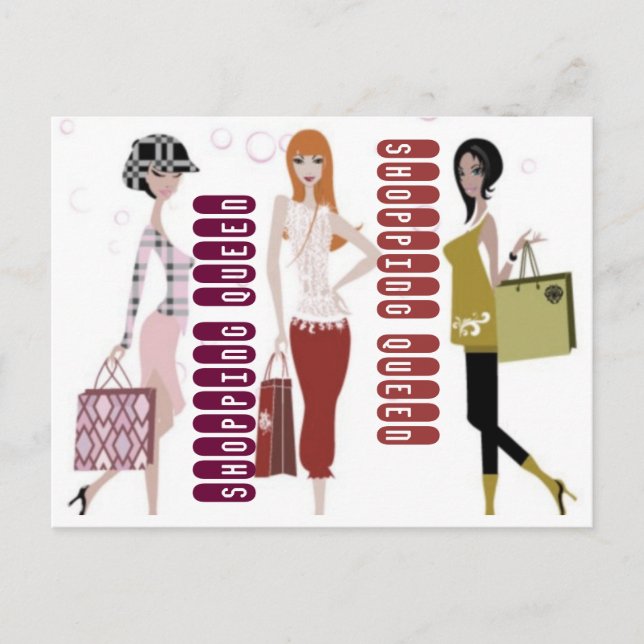 POSTAL COLECCIÓN SHOPPING QUEEN (Anverso)