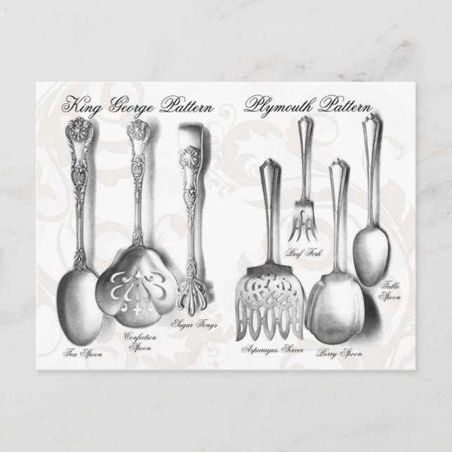 Postal Colección Silverware (Anverso)
